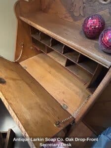 Antique-Larkin-Soap-Co.-Oak-Drop-Front-Secretary-Desk-second-image
