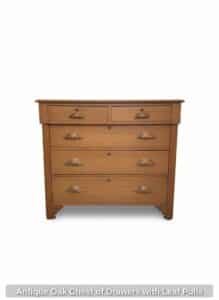 Antique-Oak-Chest-of-Drawers-with-Leaf-Pulls-second-image