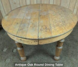 Antique-Oak-Round-Dining-Table