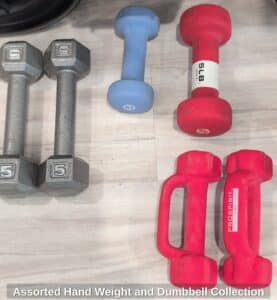 Assorted-Hand-Weight-and-Dumbbell-Collection