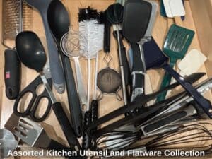 Assorted-Kitchen-Utensil-and-Flatware-Collection