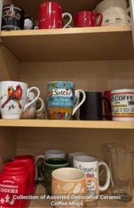 Collection-of-Assorted-Decorative-Ceramic-Coffee-Mugs