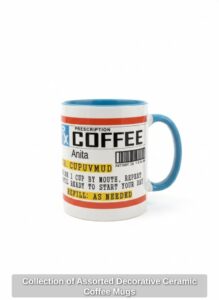 Collection-of-Assorted-Decorative-Ceramic-Coffee-Mugs-fourth-image