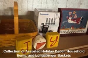Collection-of-Assorted-Holiday-Decor-Household-Items-and-Longaberger-Baskets