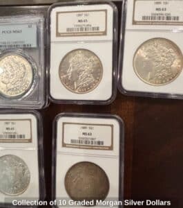 Collection-of-Graded-Morgan-Silver-Dollars-second-image