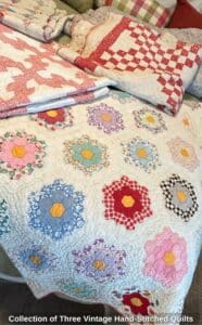 Collection-of-Three-Vintage-Hand-Stitched-Quilts-second-image