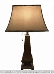 Contemporary-Bronze-Tone-Tapered-Table-Lamp-second-image
