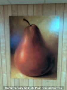 Contemporary-Still-Life-Pear-Print-on-Canvas