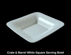 Crate-Barrel-White-Square-Serving-Bowl
