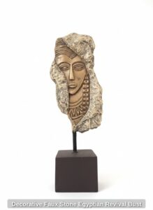 Decorative-Faux-Stone-Egyptian-Revival-Bust