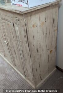 Distressed-Pine-Four-Door-Buffet-Credenza-second-image