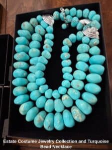 Estate-Costume-Jewelry-Collection-and-Turquoise-Bead-Necklace-second-image