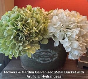 Flowers-Garden-Galvanized-Metal-Bucket-with-Artificial-Hydrangeas