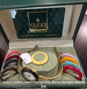 Gucci-L-Interchangeable-Bezel-Bangle-Watch-Set