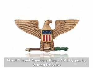 Hand-Carved-American-Eagle-Wall-Plaque-by-Vernon-DePauw