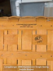Longaberger-Handwoven-Single-Swing-Handle-Basket-second-image