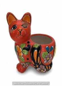 Mexican-Talavera-Cat-Planter