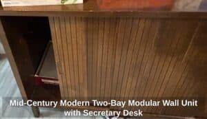 Mid-Century-Modern-Two-Bay-Modular-Wall-Unit-with-Secretary-Desk-third-image