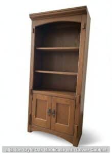 Mission-Style-Oak-Bookcase-with-Lower-Cabinet-second-image