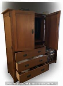 Mission-Style-Oak-Entertainment-Armoire-second-image