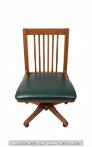 Mission-Style-Oak-Swivel-Office-Chair