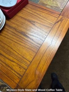 Mission-Style-Slate-and-Wood-Coffee-Table-fourth-image