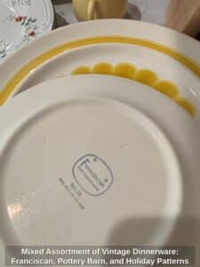 Mixed-Assortment-of-Vintage-Dinnerware-Franciscan-Pottery-Barn-and-Holiday-Patterns-fifth-image