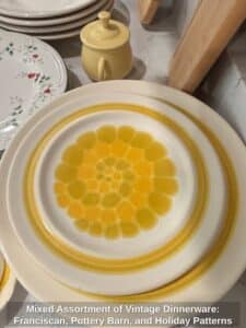 Mixed-Assortment-of-Vintage-Dinnerware-Franciscan-Pottery-Barn-and-Holiday-Patterns-fourth-image