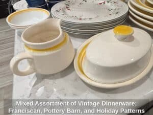 Mixed-Assortment-of-Vintage-Dinnerware-Franciscan-Pottery-Barn-and-Holiday-Patterns-sixth-image