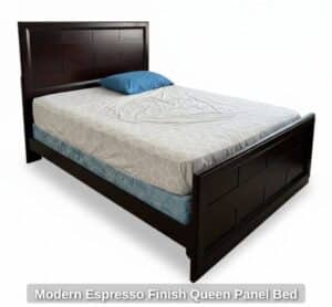 Modern-Espresso-Finish-Queen-Panel-Bed