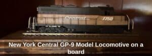 New-York-Central-GP-Model-Locomotive-on-a-board