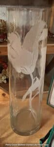 Perry-Coyle-Etched-Crystal-Lily-Floor-Vase-second-image