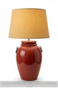 Rustic-Red-Glazed-Pottery-Table-Lamp-with-Rope-Detail