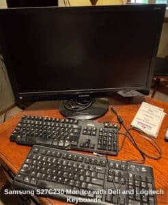 Samsung-SC-Monitor-with-Dell-and-Logitech-Keyboards