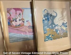 Set-of-Seven-Vintage-Edmund-Dulac-Style-Prints-fifth-image