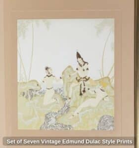 Set-of-Seven-Vintage-Edmund-Dulac-Style-Prints-second-image