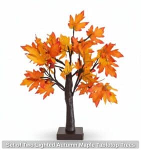 Set-of-Two-Lighted-Autumn-Maple-Tabletop-Trees