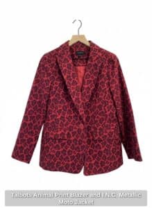 Talbots-Animal-Print-Blazer-and-I.N.C.-Metallic-Moto-Jacket