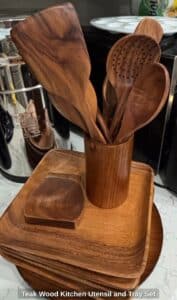 Teak-Wood-Kitchen-Utensil-and-Tray-Set