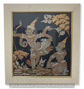 Thai-Ramakien-Temple-Rubbing-Art-Set-fourth-image