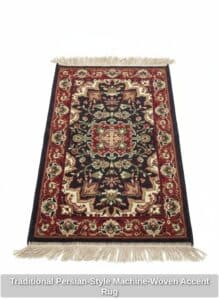 Traditional-Persian-Style-Machine-Woven-Accent-Rug