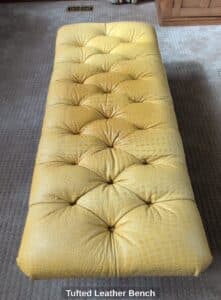 Tufted-Leather-Bench