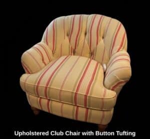 Upholstered-Club-Chair-with-Button-Tufting