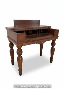 Victorian-Walnut-Spinet-Desk