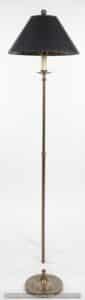 Vintage-Brass-Floor-Lamp-with-Conical-Shade
