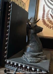 Vintage-Cast-Metal-Deer-Head-Bookends-second-image