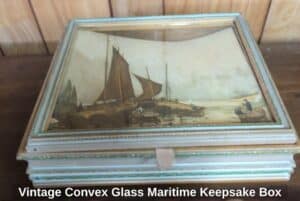 Vintage-Convex-Glass-Maritime-Keepsake-Box