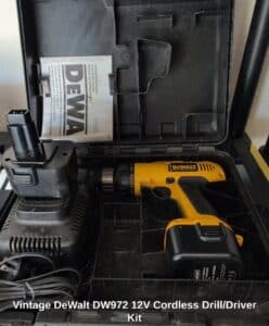 Vintage-DeWalt-DW-V-Cordless-Drill-or-Driver-Kit