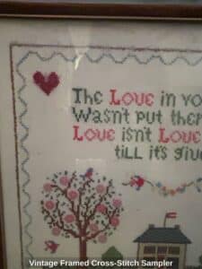 Vintage-Framed-Cross-Stitch-Sampler-second-image