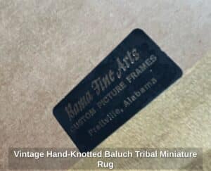 Vintage-Hand-Knotted-Baluch-Tribal-Miniature-Rug-second-image